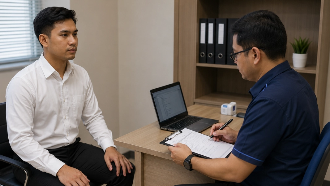 Tahap pemeriksaan kesiapan calon pekerja bersama Internusa Human Capital